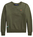 Polo Ralph Lauren Sweatshirt - SA - Armygrøn m. Broderi