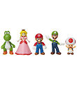 Super Mario Figurer - 5 stk. - Mario & Friends