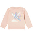 Stella McCartney Kids Sweatshirt - Pudderrosa m. Enhjrning