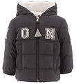 Moncler Dunjakke - Bayan - Sort m. Hvid