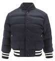 Moncler Dunjakke - Dives - Navy m. Logo