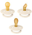 BIBS Colour Sutter - 3-pak - Str. 1 - Naturgummi - Ivory