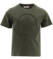 Moncler T-shirt - Armygrøn m. Logo