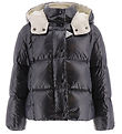 Moncler Dunjakke - Parana - Dark Navy m. Hvid