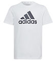 adidas Performance T-shirt - U BL TEE - Hvid/Sort