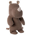 Maileg Bamse - Safari Friends - Næsehorn - Lille - 22 cm - Choco