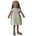 Maileg Bamse - Kanin - Str. 4 -  52 cm - Brun - Strikkjole