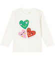 Stella McCartney Kids Bluse - Off White m. Hjerter