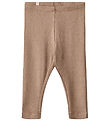 Wheat Leggings - Rib - Maddy - Soft Brown