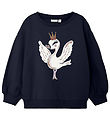 Name It Sweatshirt - NmfValona - Dark Sapphire m. Fugl