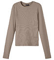 LMTD Bluse - Rib - NlfTidida - Mocha Meringue
