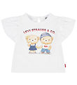Levis Kids T-Shirt - Bear Bubble - Bright White m. Bamser