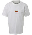 Hound T-shirt - Off White m. Brodering