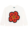 Kenzo Sweatshirt - Ivory/Rd m. Blomst