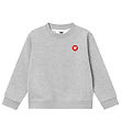 Wood Wood Sweatshirt - Rod - Gråmeleret
