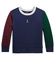 Polo Ralph Lauren Bluse - Navy m. Bordeaux/Mrkegrn