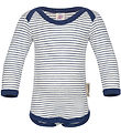 Engel Body l/ - Uld/Silke - Natural/Navy Blue