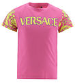 Versace T-shirt - Fuchia m. Gul