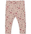 En Fant Leggings - Sweat - Rose Dust m. Blomster