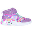 Skechers Stvler m. Lys - Unicorn Dreams - Lavender/Multi