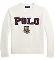 Polo Ralph Lauren Bluse - Strik - Creme m. Polo