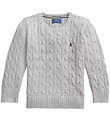 Polo Ralph Lauren Bluse - Strik - Gråmeleret