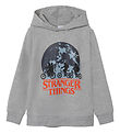 Name It Hættetrøje - NkmArt - Stranger Things - Grey Melange