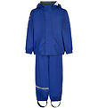 Mikk-Line Regntøj m. Seler - PU - Recycled - Mazarine Blue