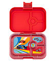 Yumbox Madkasse m. 4 Rum - Bento Panino - Roar Red/Race Cars