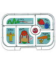 Yumbox Indsatsbakke m. 6 Rum - Original - Funny Monsters