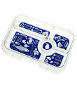 Yumbox Indsatsbakke m. 5 Rum - Tapas - Blue/Bon Appetiti