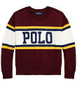 Polo Ralph Lauren Sweatshirt  - Cheer Bubble - Bordeaux m. Hvid