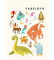Citatplakat Plakat - Børneplakat - Fabeldyr - A3