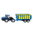 Siku Traktor m. Silagevogn - New Holland T9.560 - Bl