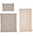 OYOY Dukkesengetj m. Madras - Leaf - Beige