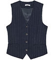 Designers Remix Vest - Zoe - Navy/White Pinstripe