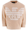 Emporio Armani Sweatshirt - Zenzero Chiaro m. Hvid