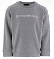 Emporio Armani Sweatshirt - Grmeleret m. Hvid