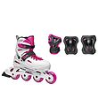 Rollerblade Rulleskjtest - Fury Combo - Hvid/Pink