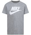 Nike T-shirt - Grmeleret m. Hvid