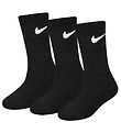 Nike Strømper - 3-pak  - Sort