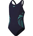 Speedo Badedragt - Placement Muscleback - Navy/Grn