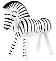 Kay Bojesen Træfigur - Zebra - 14 cm - Sort/Hvid