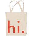 Design Letters Shopper - Travel - Natur/Koral m. Hi