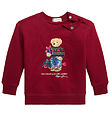 Polo Ralph Lauren Sweatshirt - Holiday - Rd m. Bamse