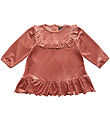 Petit by Sofie Schnoor Kjole - Velour - Dee - Rust Red