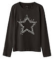 Name It Bluse - NkfViparty - Sort m. Glimmer