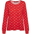 Vero Moda Girl Bluse - VmXmas - High Risk Red/White Snowflakes