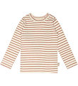 Petit Piao Bluse - Modal - Rib - Cafe Rose/Off White