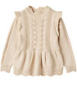 Fliink Bluse - Strik - Viskose - Alilly Peplum - Sandshell